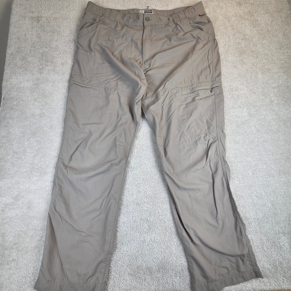 Simms BugStopper Fishing Pants Mens XXL Khaki Tan Nylon Insect Shield